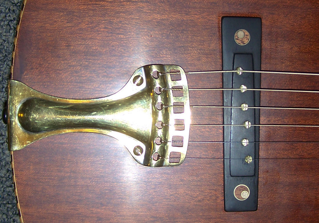 The finished bridge and tail piece