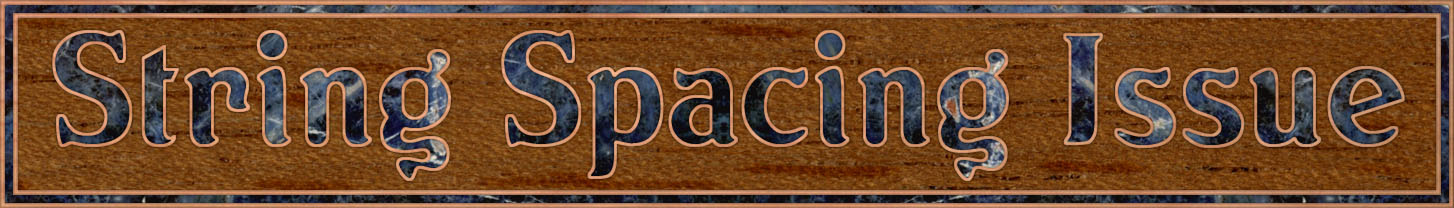A string spacing issue header