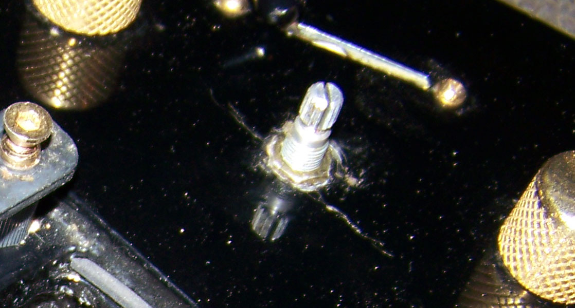 Jammed in potentiometer